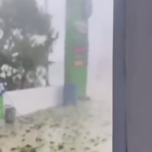 Sorprendente granizada cae en comunidad de San José de las Matas