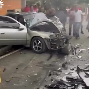 Aparatoso accidente de tránsito deja varios heridos en Jumunucú, La Vega