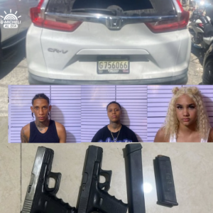 Apresan a la urbana "Macha" con armas de fuego ilegales en Boca Chica